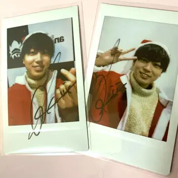 카지와라 타케토 친필 사인 폴라로이드