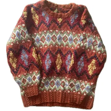 90s Vintage Orange Knit Sweaters