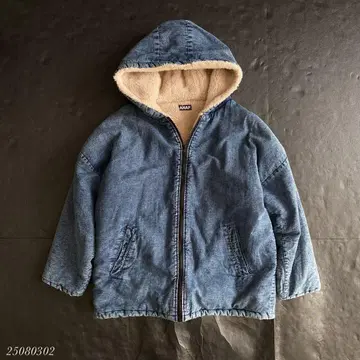 ANAP 데님 자켓 보아 안감 블루