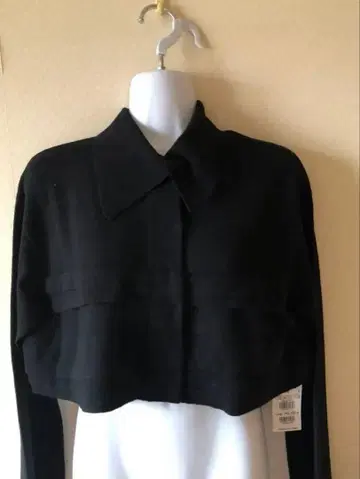 새상품 TOKUKO 1er VOL 볼레로 카라 부착 블랙 모 100%