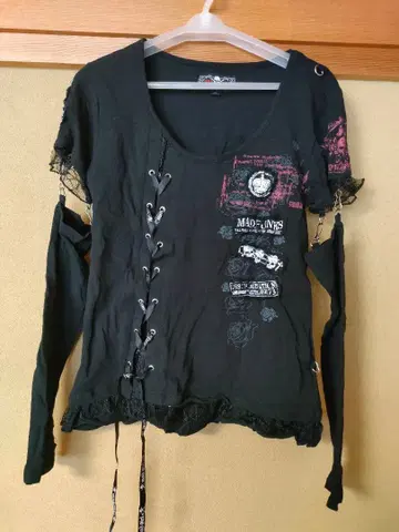 MAD PUNKS 긴팔 T셔츠 M 블랙