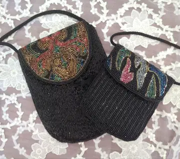 비즈 장식 미니 숄더백 2세트