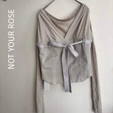 NOTYOUR ROSE 노트유어 로즈 택 포함 새상품 상의 리본 긴팔