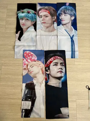 BTS 태태 (V) 슬로건 5장 세트