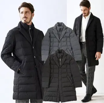 G-stage/지스테이지 2WAY 다운 체스터 코트 46 블랙