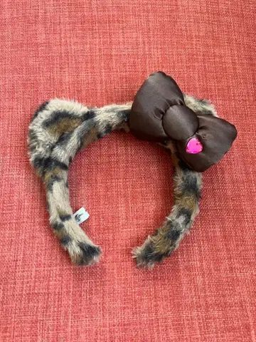 키티 레오파드 무늬 머리띠