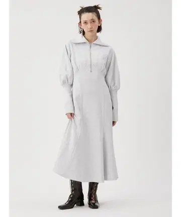 FURFUR 로고 자수 맨투맨 원피스