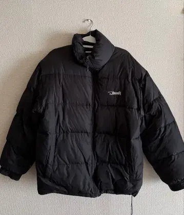 블랙 다운 자켓 퀼팅