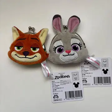 주토피아 가마구치 코인 케이스 닉 & 주디 2개 세트