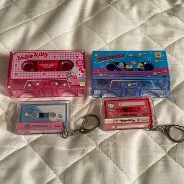 산리오 턱시도샘 키티 카세트 테이프 키링 마스킹 테이프