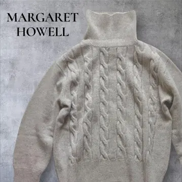 마가렛호웰 새상품급 니트 케이블 니트 캐시미어 울