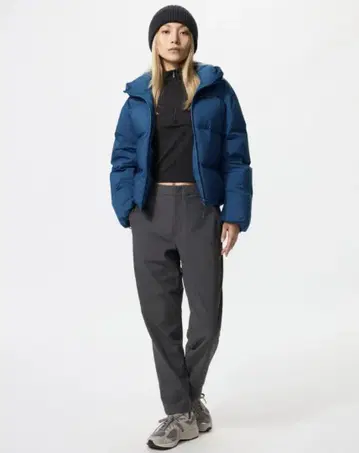 UNIQLO 웜 스트레치 팬츠 M 다크 그레이