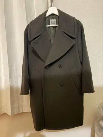 유나이티드 애로우즈 다크 그레이 더블 브레스트 체스터 코트 가격 인하