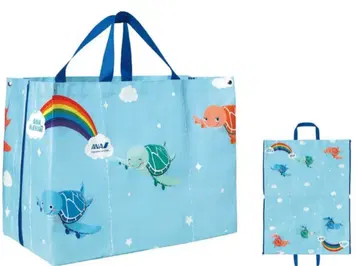 미개봉 미사용품 ANA 기내 판매 플라잉 호누 에코백 돗자리