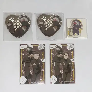 닌타마 란타로 자토 콘나몬 난자타운 하트형 캔뱃지 밤 미니