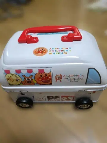 호빵맨 비스킷 통 버스형 통만