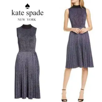 케이트 스페이드 슬리브리스 드레스 라메 퍼플 (미국 사이즈 M)