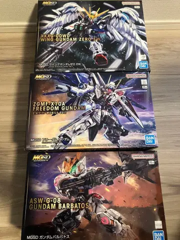 MGSD 프리덤 윙건담 제로 EW 발바토스 3종 세트