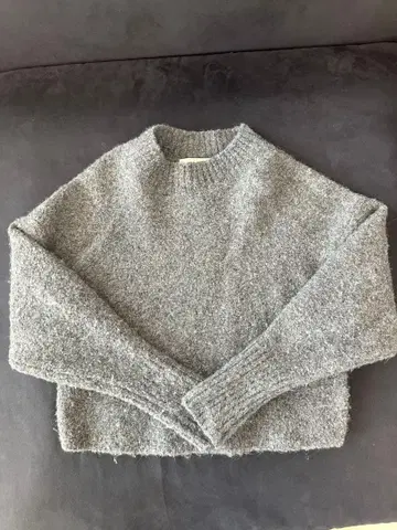 LE CIEL BLEU 르쉘블루 그레이 알파카 니트 36