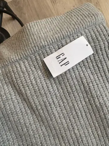 GAP 그레이 리브 니트 L
