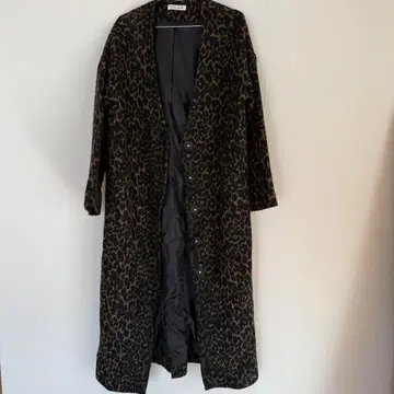 CIEL AIR 레오파드 무늬 롱 코트