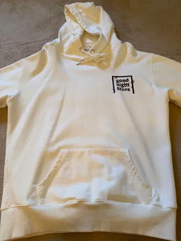 good night 5store 화이트 후드티