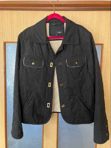 utex 블랙 퀼팅 자켓 M