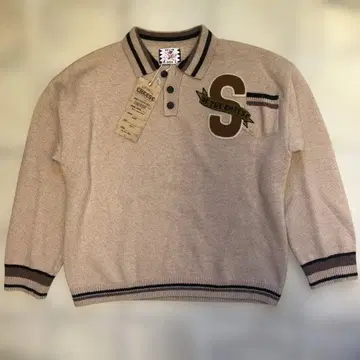 SON OF THE CHEESE SOTC 패치 니트 베이지