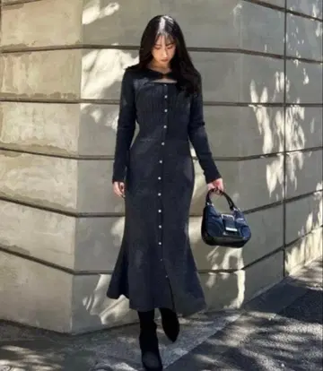 many way 가디건 세트 니트 원피스