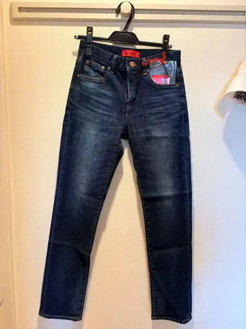 인기 새상품 RED CARD 다크 블루 슬림핏 데님