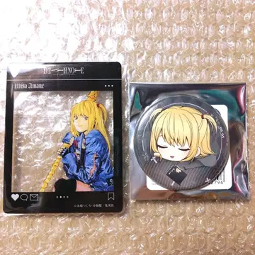 DEATH NOTE 미사 렘 후와민 캔뱃지 SNS풍 아크릴 카드