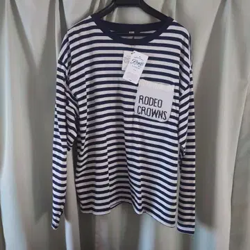 새상품 RODEO CROWNS 스트라이프 긴팔 T셔츠