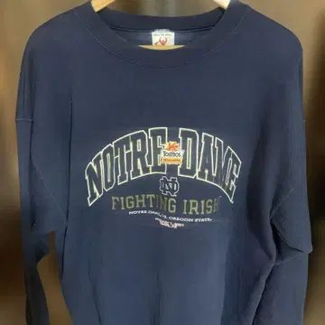 구제 의류 칼리지 프린트 맨투맨 두꺼운 원단 사이즈 XL