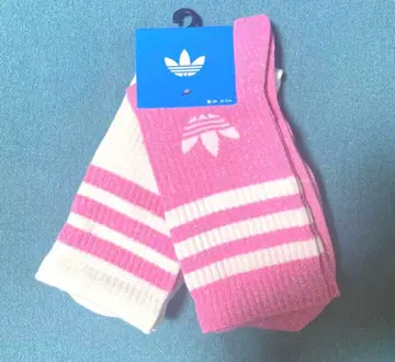 아디다스 오리지널 미드컷 크루삭스 25-27cm 핑크 2켤레