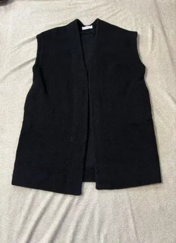 grin 그린 보아 롱 베스트 블랙 울