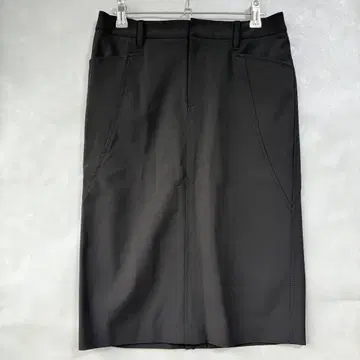 새상품급 요시에 이나바 블랙 타이트 스커트 M 미디 스커트 일본제