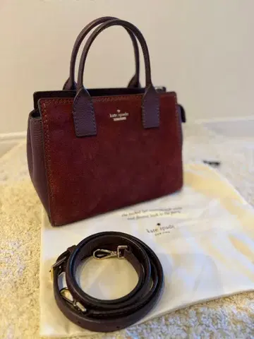 새상품급 kate spade 버건디 2웨이 핸드백