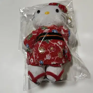 헬로키티 일본풍 마스코트 1998년 산리오 레어 봉제 인형