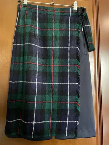 DIRECTOIRE 울 타탄 체크 스커트
