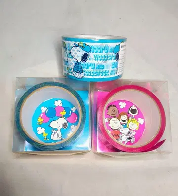 스누피 캐릭터 패턴 박스 테이프 3개 세트