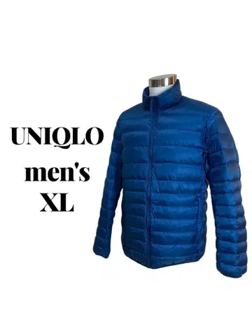 유니클로 울트라 라이트 다운 자켓 남성용 블루 XL