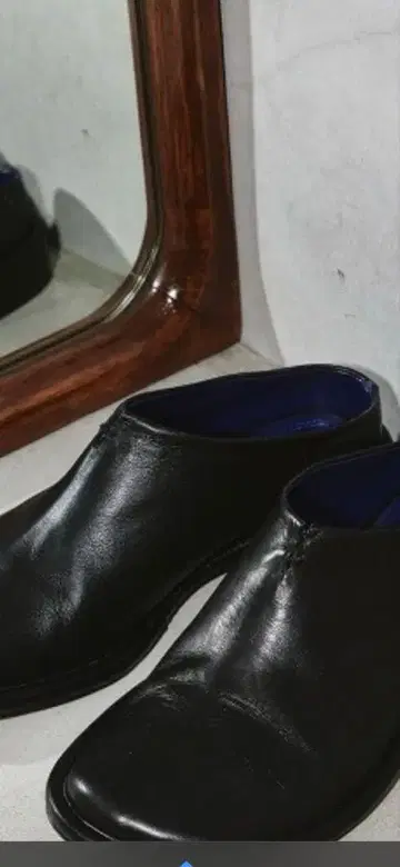 TODAYFUL 슬라이드 레더 슈즈