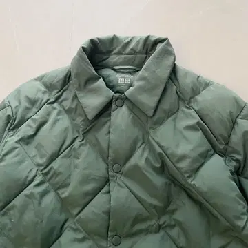 [ 새상품급 ] 유니클로 PUFFTEC 퍼프테크 퀼팅 자켓 그린 M