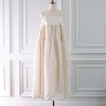 UNMINOU 안미누 오팔 플라워 원피스 아이보리