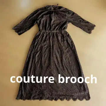 couture brooch 레이스 원피스