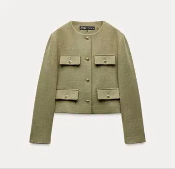 ZARA 플랩 크롭 자켓