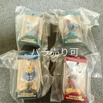 '디즈니 캐릭터' 미니어처 & 패키지 컬렉션 4체 세트