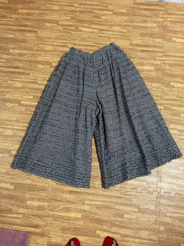 PINK HOUSE 가우초 팬츠 블랙 체크