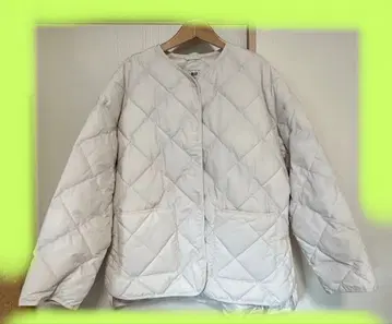 유니클로 여성용 퍼프 테크 릴랙스 자켓 XL 내추럴