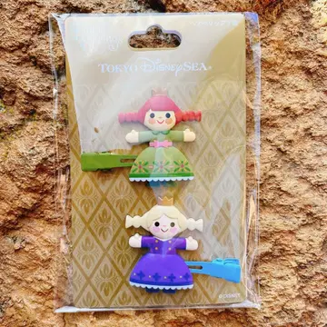 [디즈니] 판타지 스프링스 겨울왕국 헤어 클립 세트